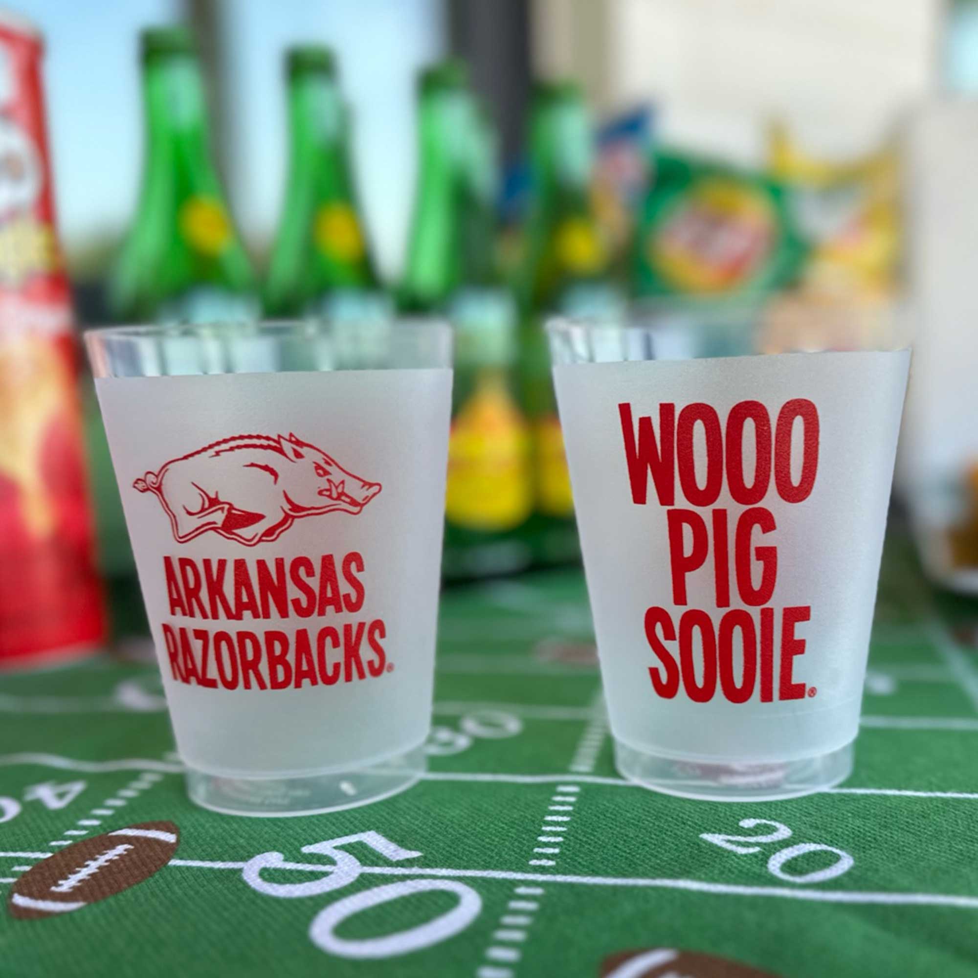 University-of-Arkansas-Razorback-Wooo-Pig-Sooie-Disposable-Frosted-Roadie-Cup-2000 University of Arkansas Razorback/Wooo Pig Sooie Frosted Roadie Cup (10 pack) - Image 3