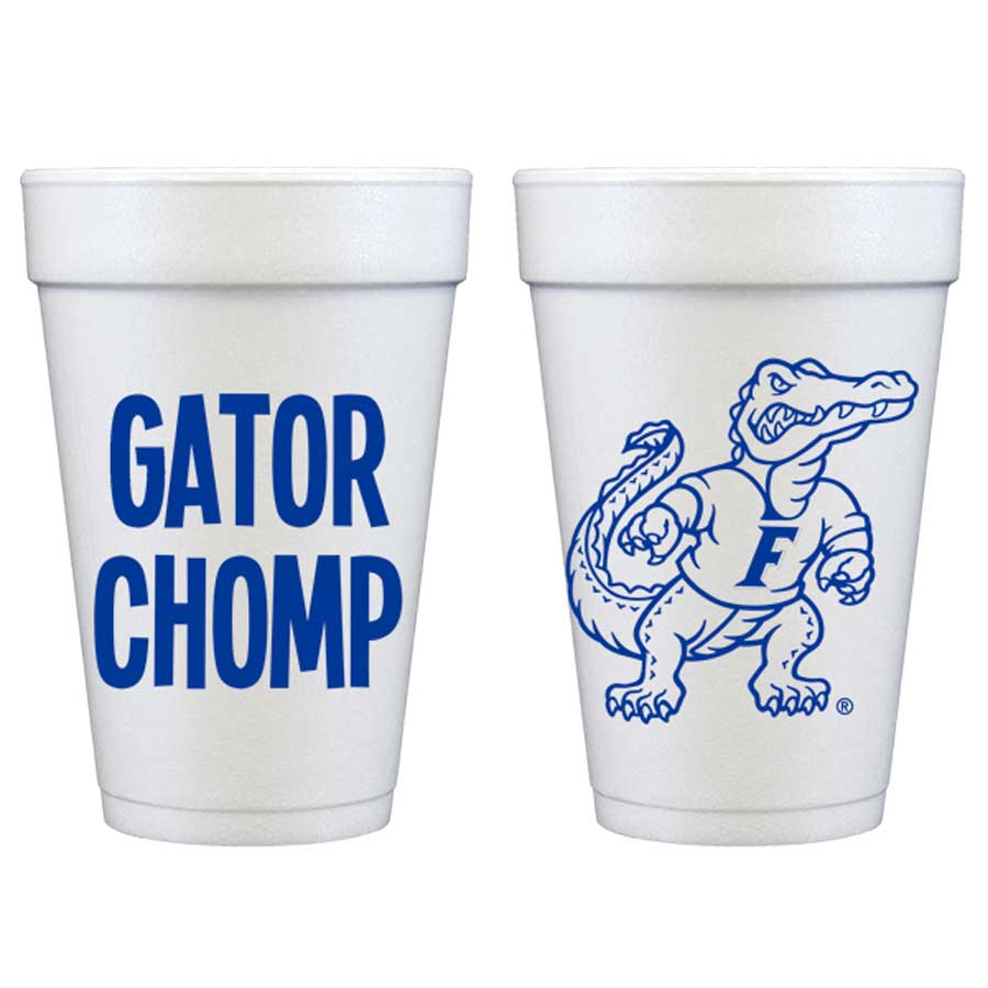 University Florida Gators Disposable Cup University of Florida Gators - Gator Chomp {Foam Cup 10 Pack}
