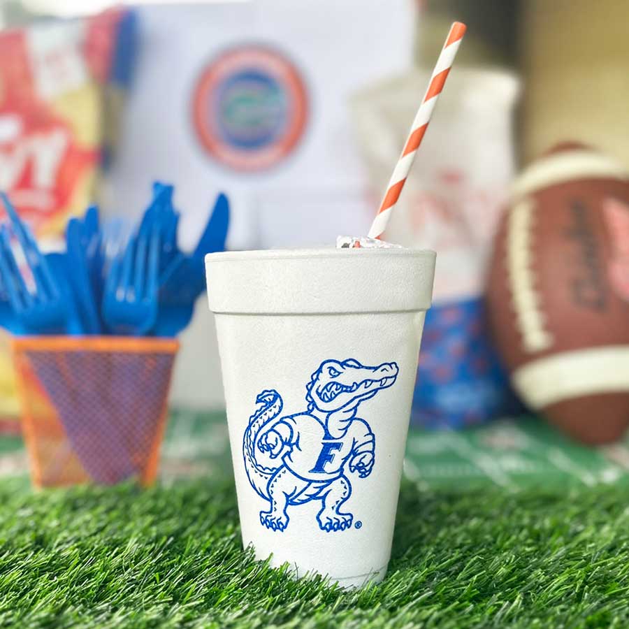 University-of-Florida-Gator-Chomp-foam-logo-Party-tailgate-graduation–Cup-9 University of Florida Gators - Gator Chomp{Foam Cup 10 Pack} - Image 5