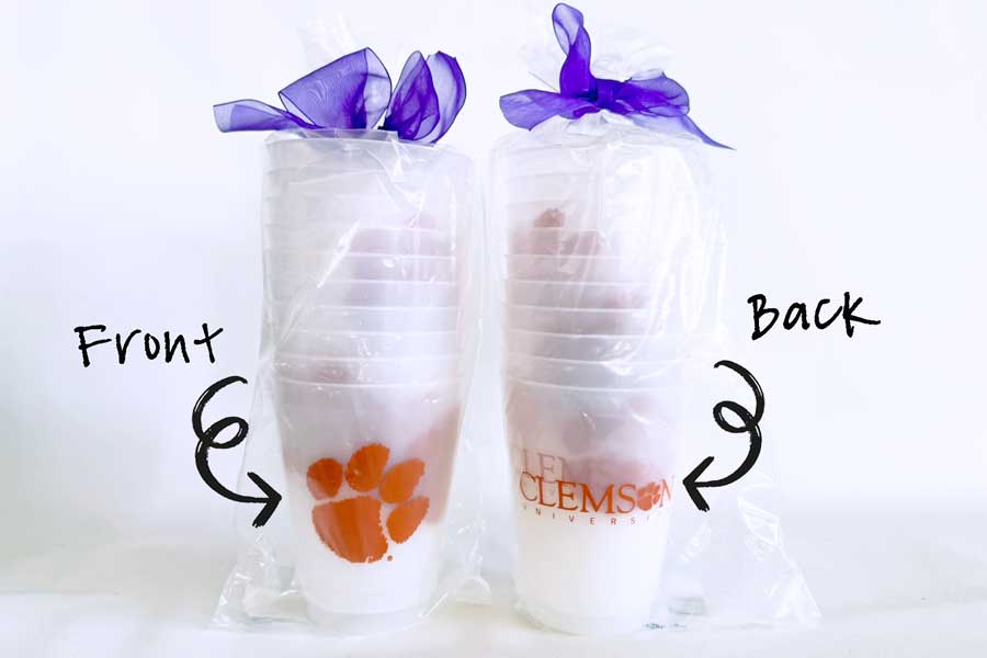 Clemson Tigers Disposable Frosted Party Roadie Cup Clemson University Official Logos {Frost Cup 8 Pack} - Image 8