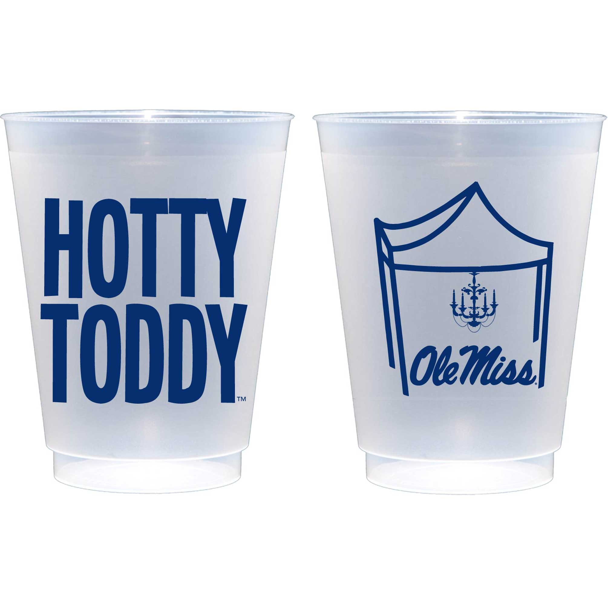 Ole Miss Tailgate Roadie Cup Hotty Toddy Shatterproof Frosted Cup Ole Miss/Hotty Toddy Football Tailgate Tent {Frosted Cup 10 Pack}
