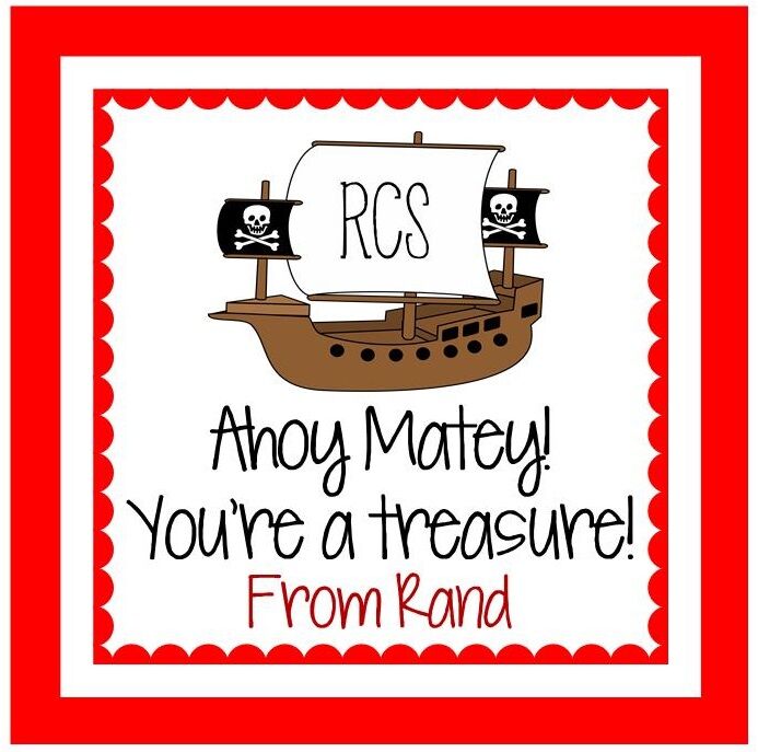 Valentine's Day  Sticker - Pirate Ship