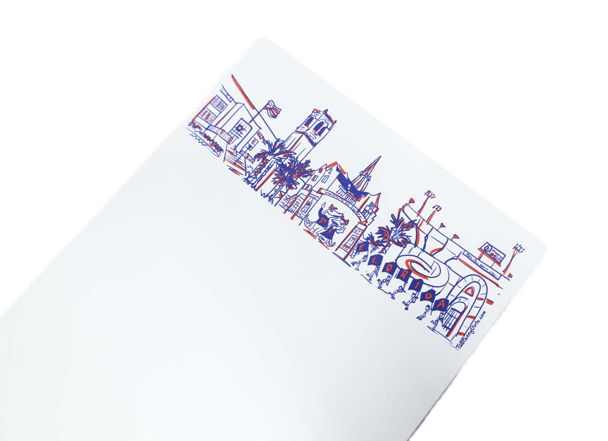 Univeristy of Flordia Gainesville-RAW3-2000 artwork NB Skyline Notepad {University of Florida-Gainesville} - Image 2