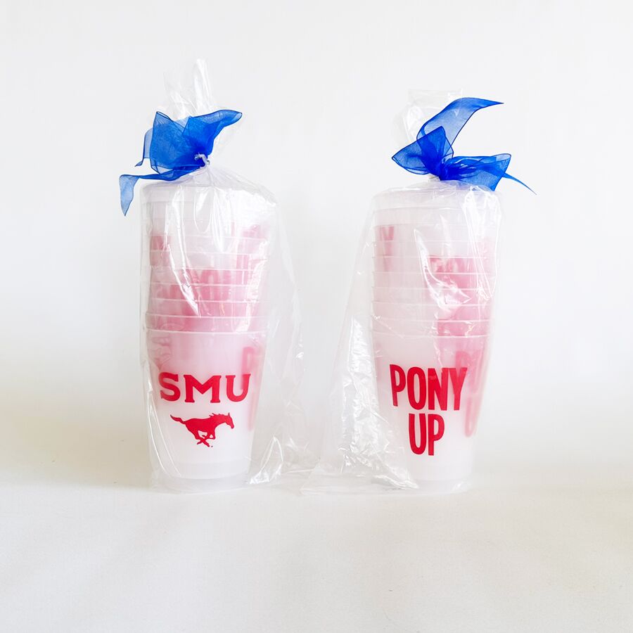 SMU-Mustangs-Southern-Methodist-University-Pony-Up-Disposable-Frosted-Roadie-Cu9 Southern Methodist University (SMU) Campus Skyline - Dallas {Frost 8 Pack} - Image 6