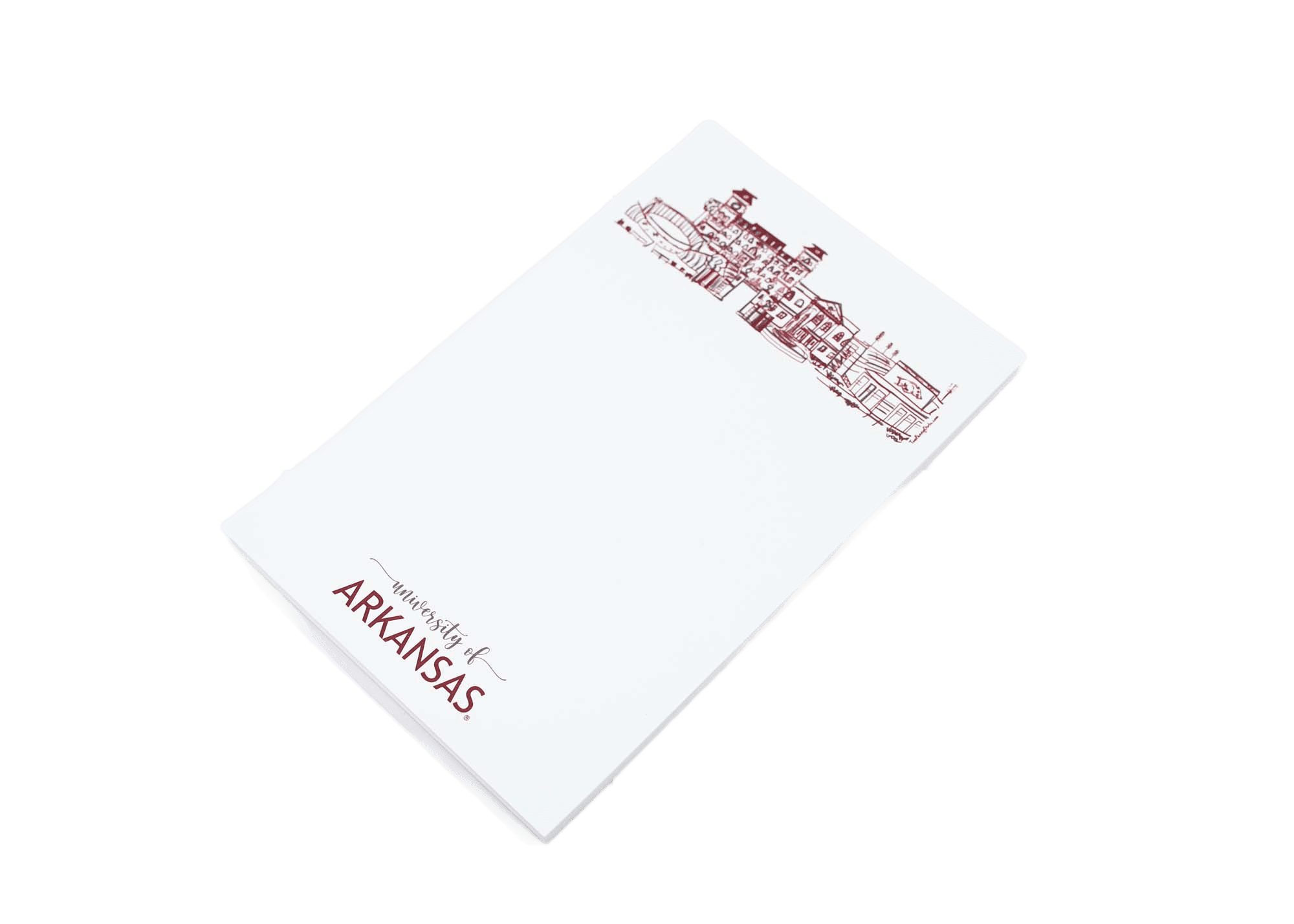 University of Arkansas Campus Skyline Notepad Bentonville-2 NB Skyline Notepad {University of Arkansas - Fayetteville}