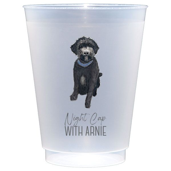 Personalized Frosted Roadie Cups - Full Color Printing {Wedding Crest or Logo}