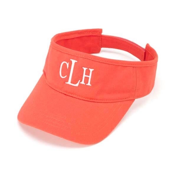 Monogram Sun Visor {Coral}