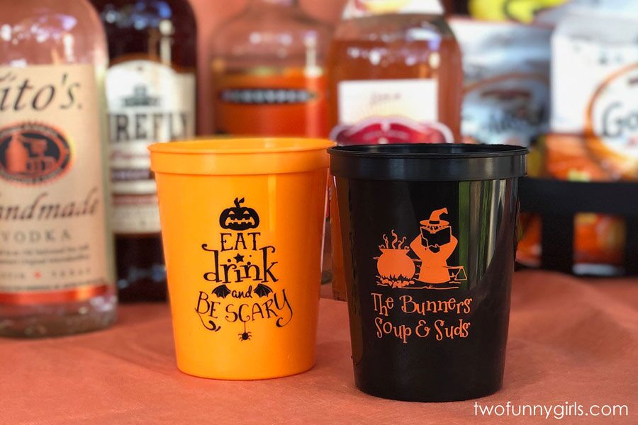 Personalized Halloween Plastic Stadium Party Cups