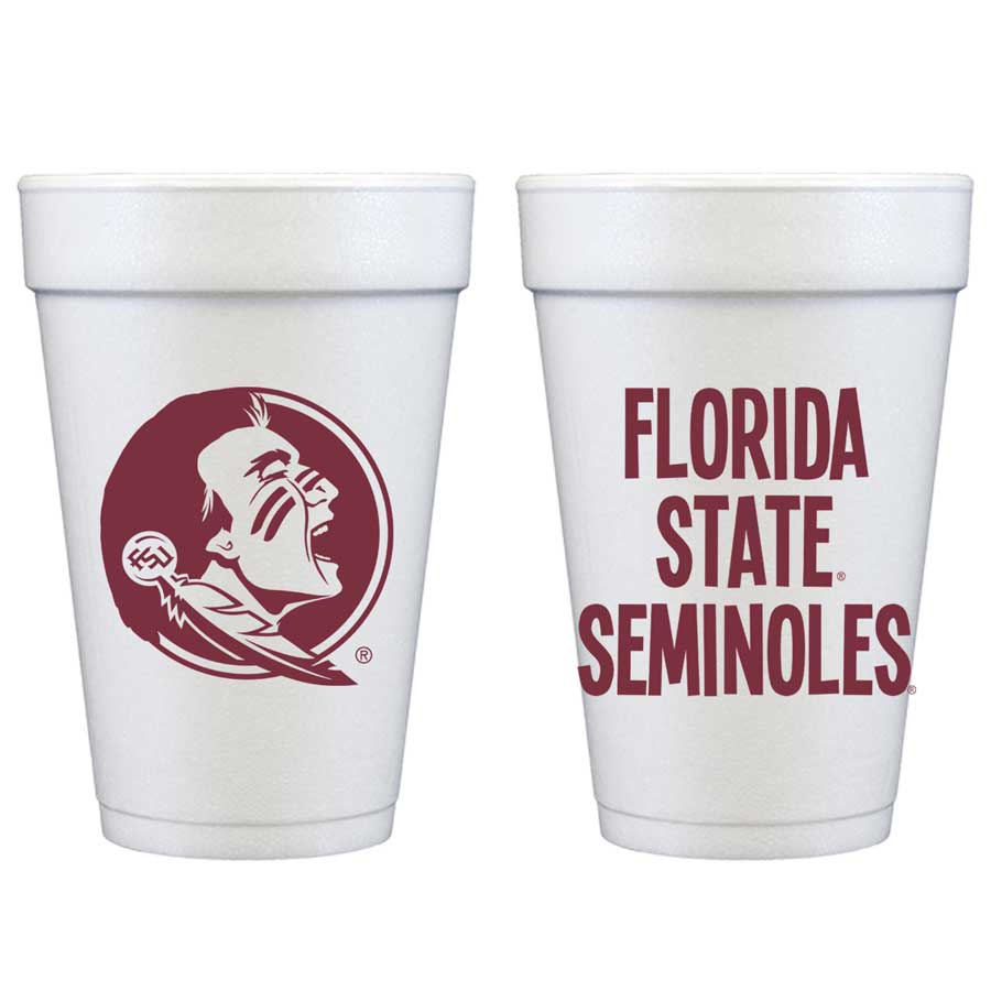 FLorida-State-SeminolesStyro-Tailgate-Graduation-Party-Foam-Cup-Cup-9 Florida State University Seminoles {Foam Cup 10 Pack}