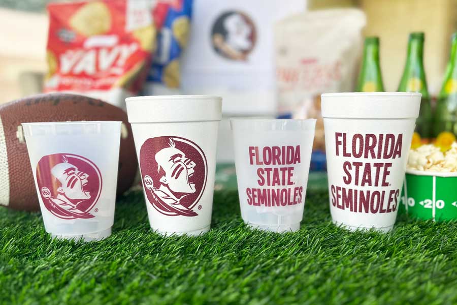 Florida-State-Seminoles-Campus-Skyline-Disposable-Foam-Roadie-shatterproof-styrofoam-Party-Tailgate–Cup-9 Florida State University Seminoles {Foam Cup 10 Pack} - Image 4