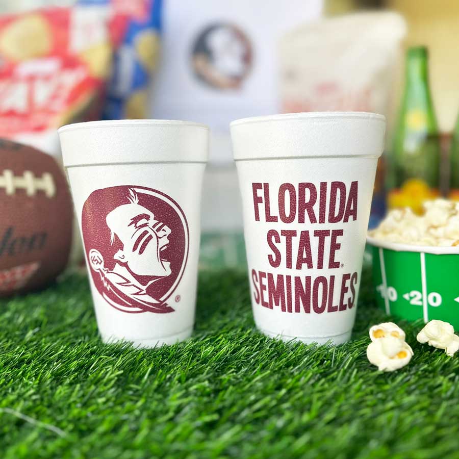 Florida-State-Seminoles–Disposable-Foam-styrofoam-Party-Tailgate–Cup-9 Florida State University Seminoles {Foam Cup 10 Pack} - Image 3