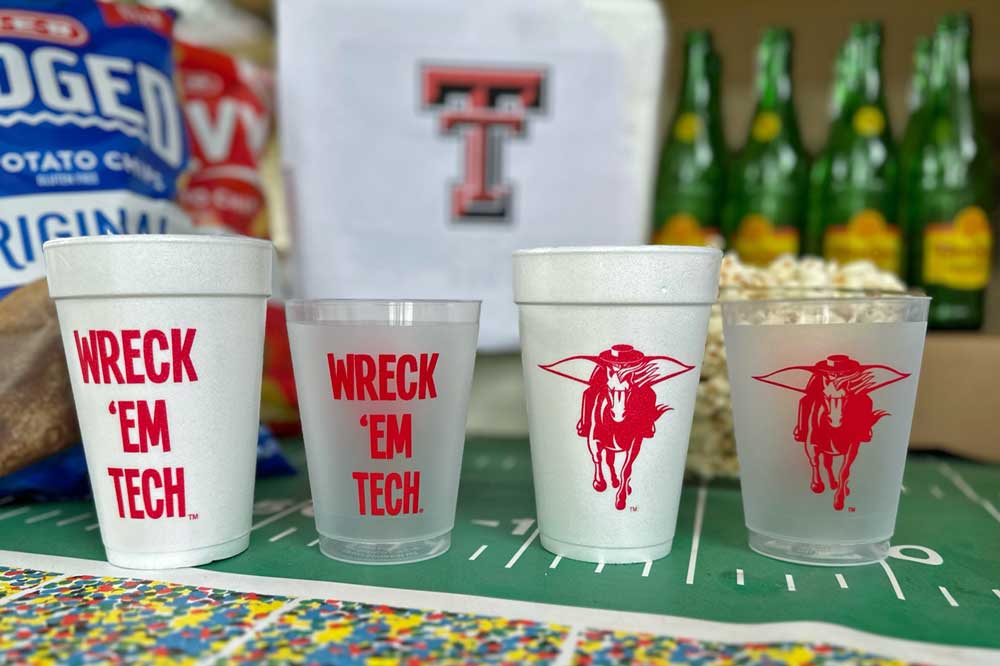 Texas-Tech-University-Wreck-Em-Tech-Masked-Rider-Dispoible-Foam-Cup-Shatterrproof-Frosted-Roadie-Cup–1000 Texas Tech University - Masked Rider/Wreck 'Em Tech {Styrofoam Cup 10 Pack} - Image 4