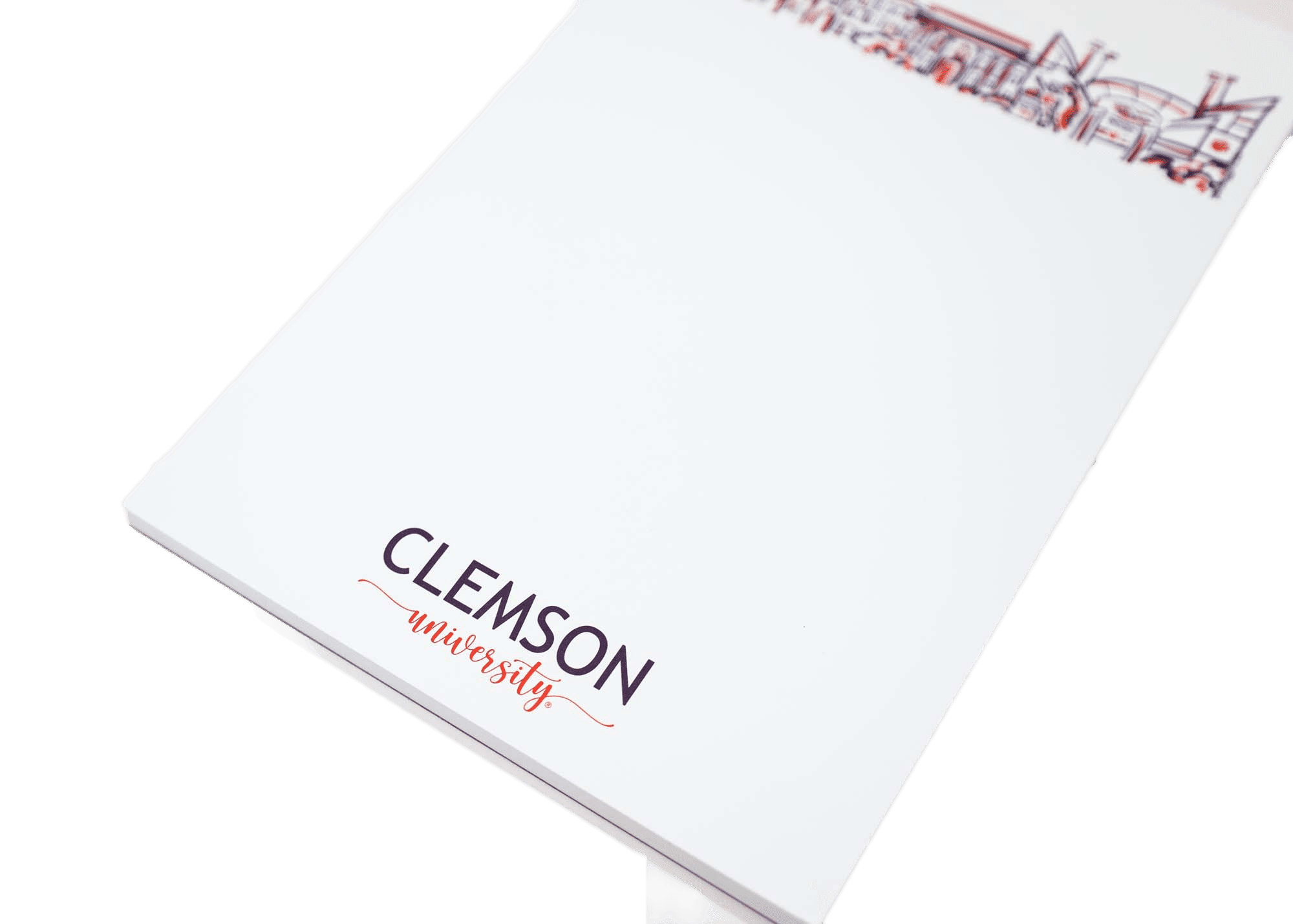 Clemson Univeirty Notepad -bottom-2 NB Skyline Notepad {Clemson University-Clemson} HID - Image 2