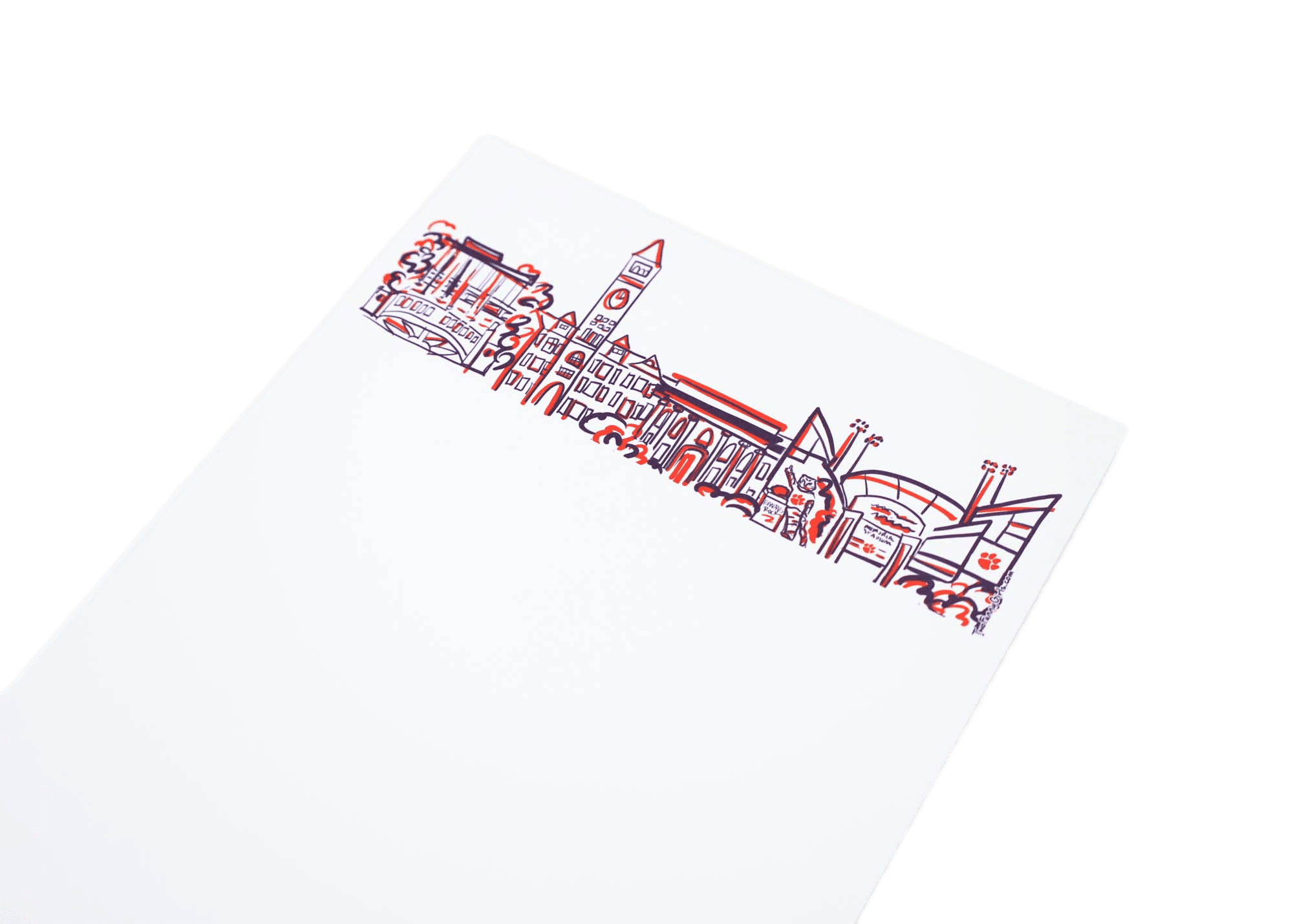 Clemson University Notepad – Skyline-2 NB Skyline Notepad {Clemson University-Clemson} HID - Image 4