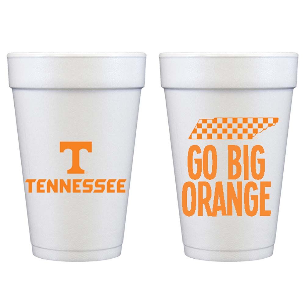 University-Tennessee-Go-Big-Orange-Styrofoam-Party-Cup-1 University of Tennessee - Logo/Go Big Orange {Foam Cup 10 Pack}