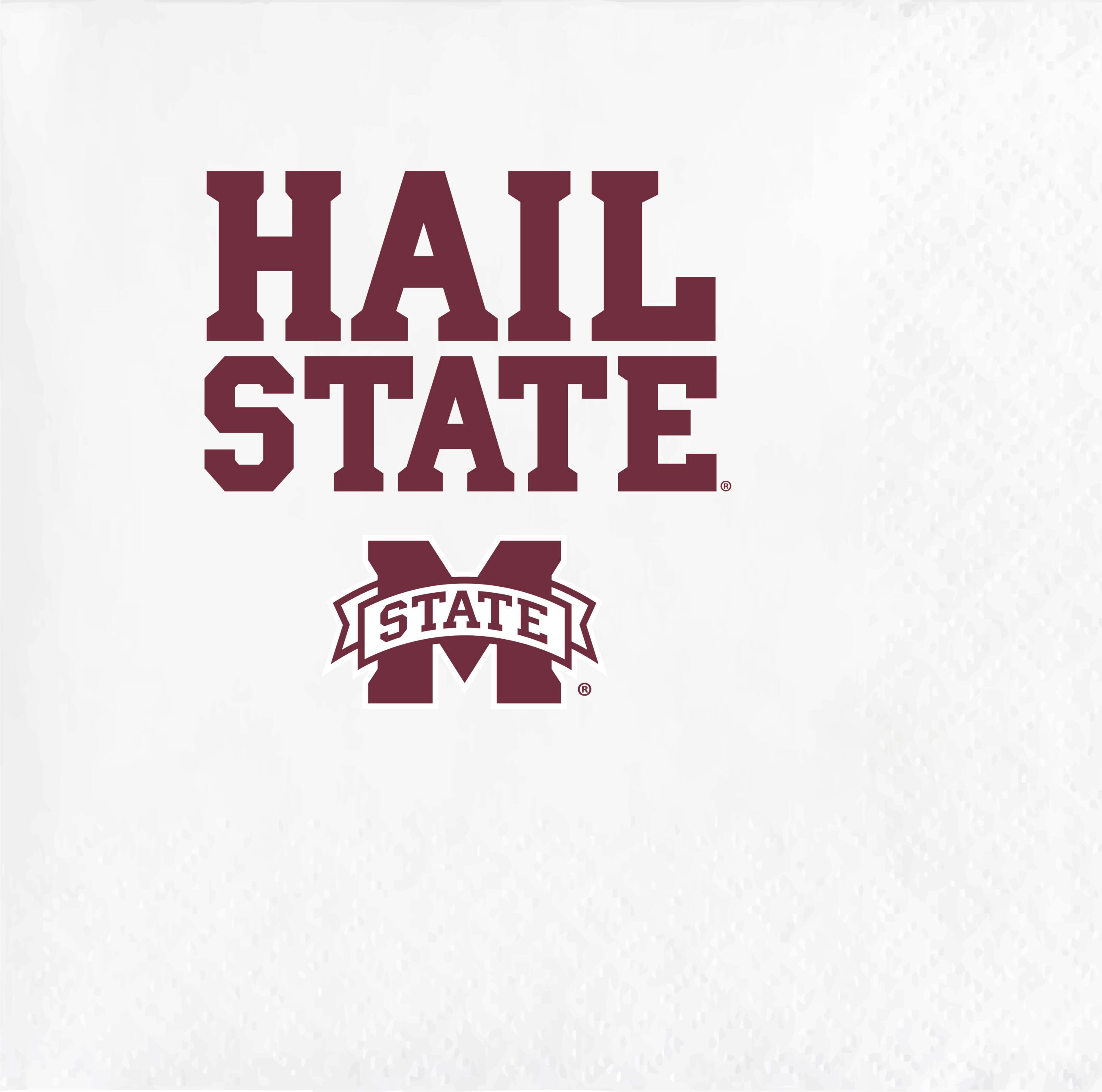 Mississippi State Bulldogs Hail State White Cockail Beverage Disposable Party Napkin Mississippi State Univ - Hail Sate - Napkin Pack