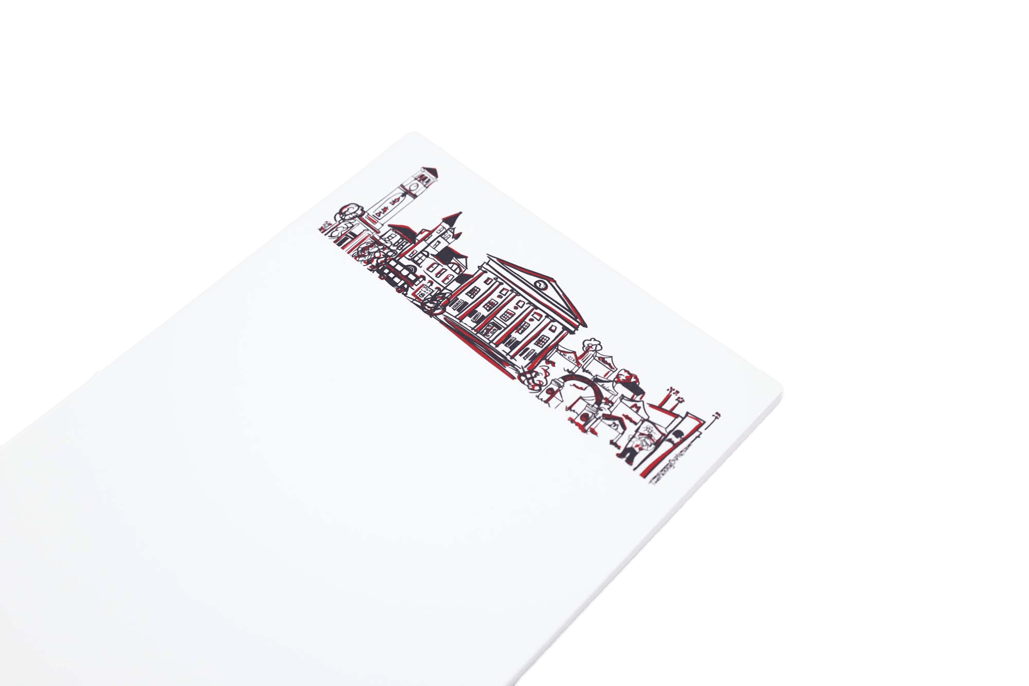 Ole Miss University of Mississippi Campus Skyline Notepad Oxford Artwork-2 NB Skyline Notepad {Ole Miss-Oxford} - Image 2