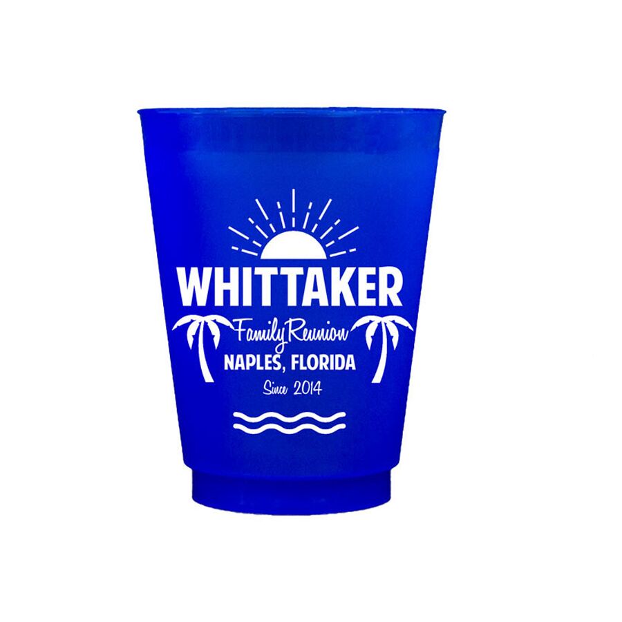 Personalized Shatterproof Cups Colors Family Vacation {All Colors}